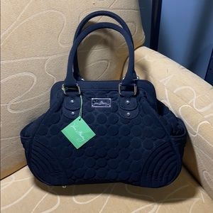 Vera Bradley RETIRED Frame Handbag Black